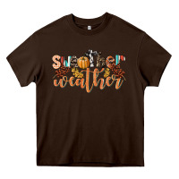 Chocolate Brown Sweather Weather Heavy Core Tee - LillyAllenDesigns