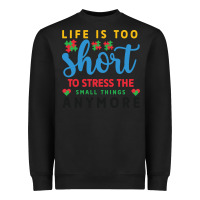 Black life is too to stress the small things anymo Heavyweight Sweatshirt - CowhideDigitalArt