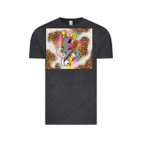 Vintage Black retro baseball with leopard Vintage Tee - TumblerDesignByShophia