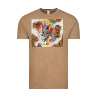 Vintage Coffee retro baseball with leopard Vintage Tee - TumblerDesignByShophia