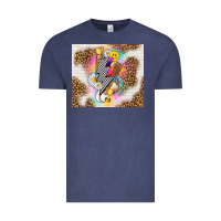 Vintage Denim retro baseball with leopard Vintage Tee - TumblerDesignByShophia