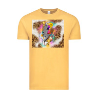 Vintage Mustard retro baseball with leopard Vintage Tee - TumblerDesignByShophia