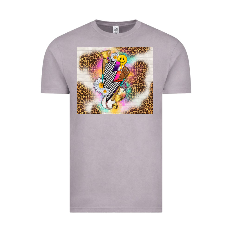 Retro Baseball With Leopard Vintage Tee by TumblerDesignByShophia | Teevron