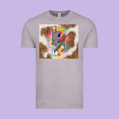 Retro Baseball With Leopard Vintage Tee Designed By Tumblerdesignbyshophia