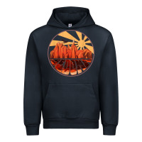 Navy Retro Vintage Sedona Arizona Hiking Sunset Dawn Gift Urban Hoodie - minhPixels