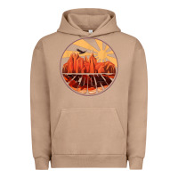 Pigment Burro Retro Vintage Sedona Arizona Hiking Sunset Dawn Gift Urban Hoodie - minhPixels