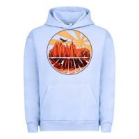 Pigment Grape Ice Retro Vintage Sedona Arizona Hiking Sunset Dawn Gift Urban Hoodie - minhPixels