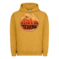 Pigment Peanut Butter Retro Vintage Sedona Arizona Hiking Sunset Dawn Gift Urban Hoodie - minhPixels