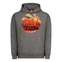 Pigment Tornado Retro Vintage Sedona Arizona Hiking Sunset Dawn Gift Urban Hoodie - minhPixels