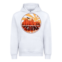 White Retro Vintage Sedona Arizona Hiking Sunset Dawn Gift Urban Hoodie - minhPixels