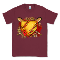 Burgundy softball home plate Classic Tee - Jasminsmagicworld