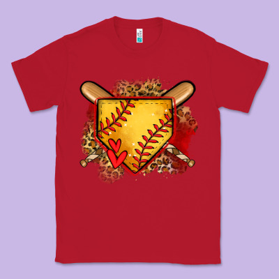 Softball Home Plate Classic Tee Designed By Jasminsmagicworld