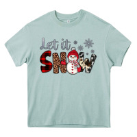Arona let it snow snowman Heavy Core Tee - JahusDesignShop