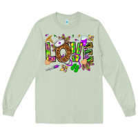 Matcha Mardi Gras love Nurse Long Sleeve Tee - HowdyJamesFarm