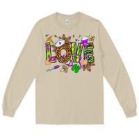 Mushroom Mardi Gras love Nurse Long Sleeve Tee - HowdyJamesFarm