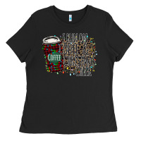 Black I Run on Coffee and Christmas Cheer Ladies Tee - Bettercallsaul