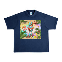 Navy summer mom Urban Heavy Tee - TumblerDesignByShophia