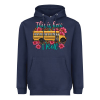 Navy this is how i roll school bus Heavyweight Hoodie - Artiststas