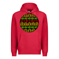 Cardinal african masks round earrings Premium Hoodie - BundleAndBundleShop