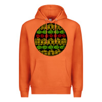 Carrot african masks round earrings Premium Hoodie - BundleAndBundleShop