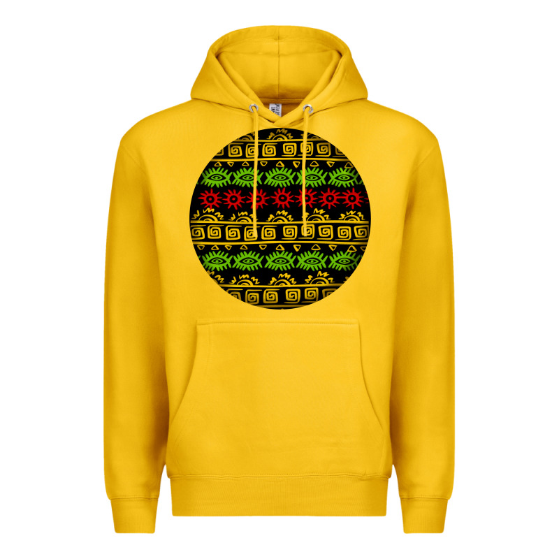 African Masks Round Earrings Premium Hoodie by BundleAndBundleShop | Teevron