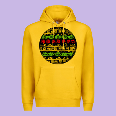 African Masks Round Earrings Premium Hoodie Designed By Bundleandbundleshop