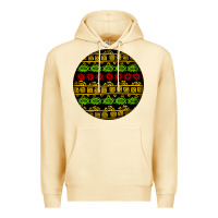 Pina Colada african masks round earrings Premium Hoodie - BundleAndBundleShop