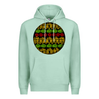 Seafoam african masks round earrings Premium Hoodie - BundleAndBundleShop