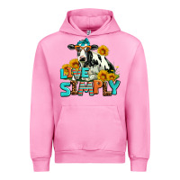 Fuchsia Pink live simply Urban Hoodie - AdoDesignShop