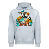 Heather Grey live simply Urban Hoodie - AdoDesignShop
