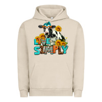 Pigment French Oak live simply Urban Hoodie - AdoDesignShop
