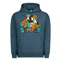 Pigment Midnight Navy live simply Urban Hoodie - AdoDesignShop