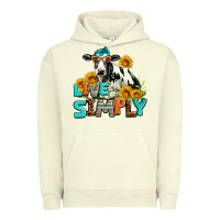 Pigment Pistachio live simply Urban Hoodie - AdoDesignShop