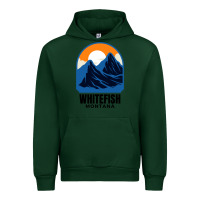 Forest Green Whitefish MT Urban Hoodie - minhPixels