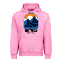 Fuchsia Pink Whitefish MT Urban Hoodie - minhPixels