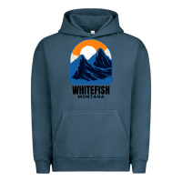 Pigment Midnight Navy Whitefish MT Urban Hoodie - minhPixels