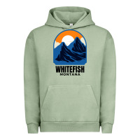 Pigment Oil Green Whitefish MT Urban Hoodie - minhPixels