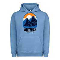 Pigment Pebble Blue Whitefish MT Urban Hoodie - minhPixels