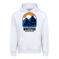 White Whitefish MT Urban Hoodie - minhPixels