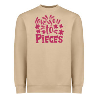 Mushroom love you to pieces Heavyweight Sweatshirt - CowhideDigitalArt