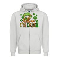 Dove Grey kiss me im irish st patricks lip stain Zipper Hoodie - LillyAllenDesigns