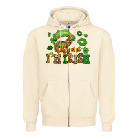 Sandshell kiss me im irish st patricks lip stain Zipper Hoodie - LillyAllenDesigns