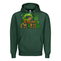 Sports Green kiss me im irish st patricks lip stain Zipper Hoodie - LillyAllenDesigns