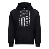 Black Father's Day Best Dad Ever American Flag Urban Hoodie - minhPixels