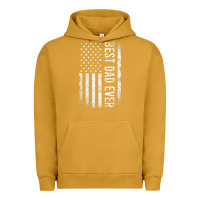 Pigment Peanut Butter Father's Day Best Dad Ever American Flag Urban Hoodie - minhPixels