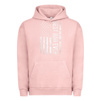 Pigment Salmon Father's Day Best Dad Ever American Flag Urban Hoodie - minhPixels