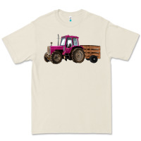 Bone Pink Farm Tractor Premium Tee - RanaPortraitStore