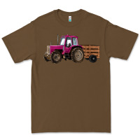 Cacao Pink Farm Tractor Premium Tee - RanaPortraitStore