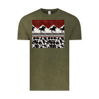 Vintage Olive cowgirl with cowhide Vintage Tee - TumblerDesignByShophia