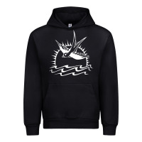 Black Captain Jack Sparrow Tattoo WHITE Urban Hoodie - minhPixels